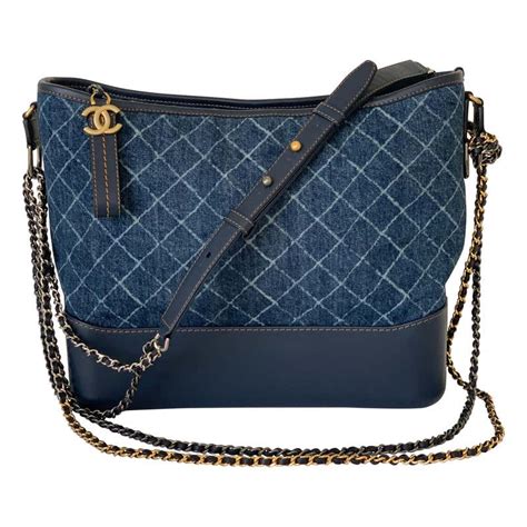 sac chanel denim|Chanel gabrielle leather bag.